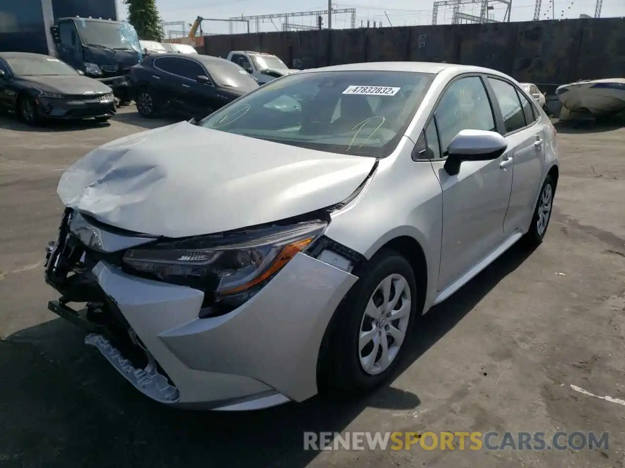 2 Photograph of a damaged car 5YFEPMAE7NP307682 TOYOTA COROLLA 2022