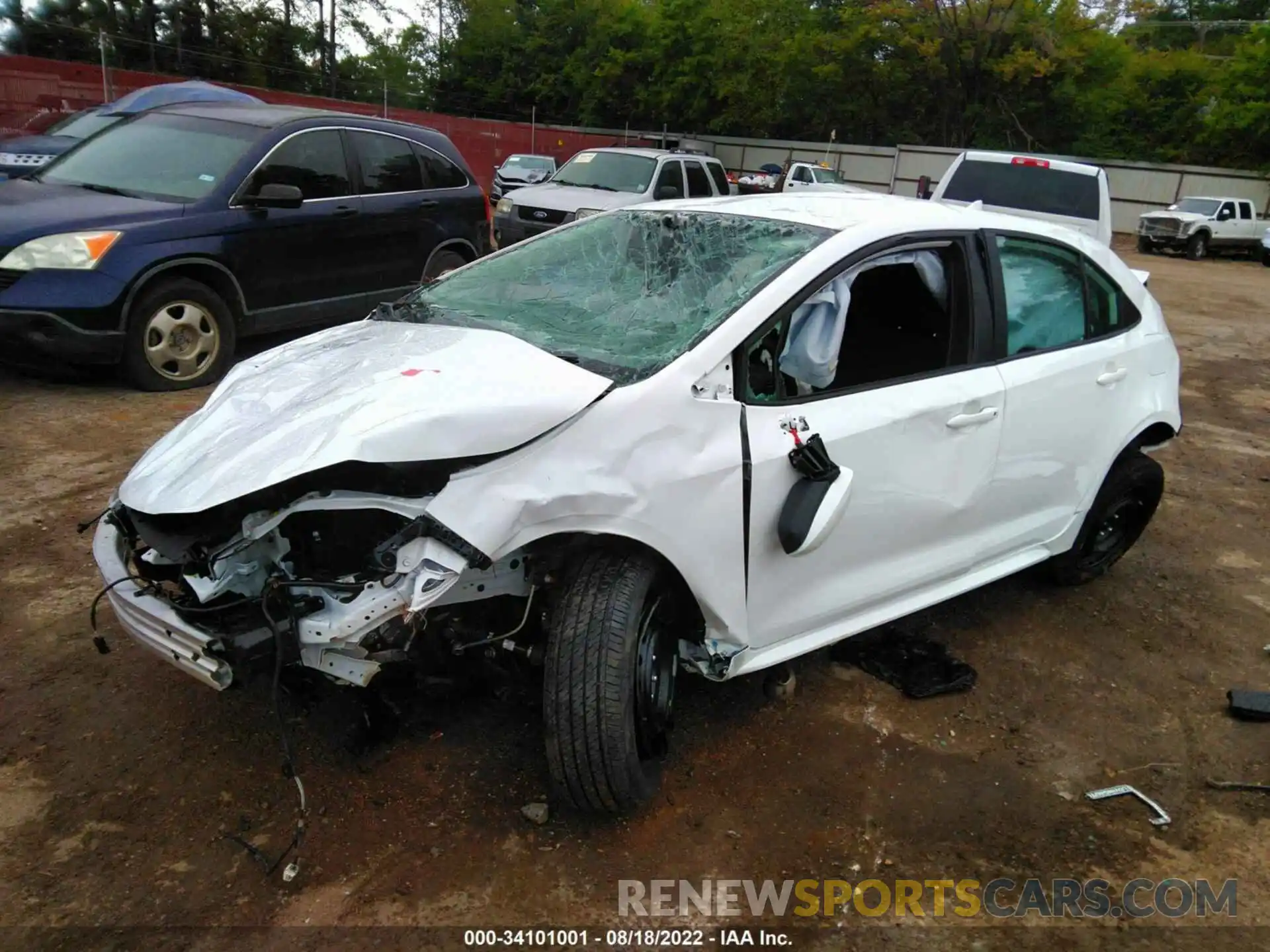 2 Photograph of a damaged car 5YFEPMAE7NP309366 TOYOTA COROLLA 2022