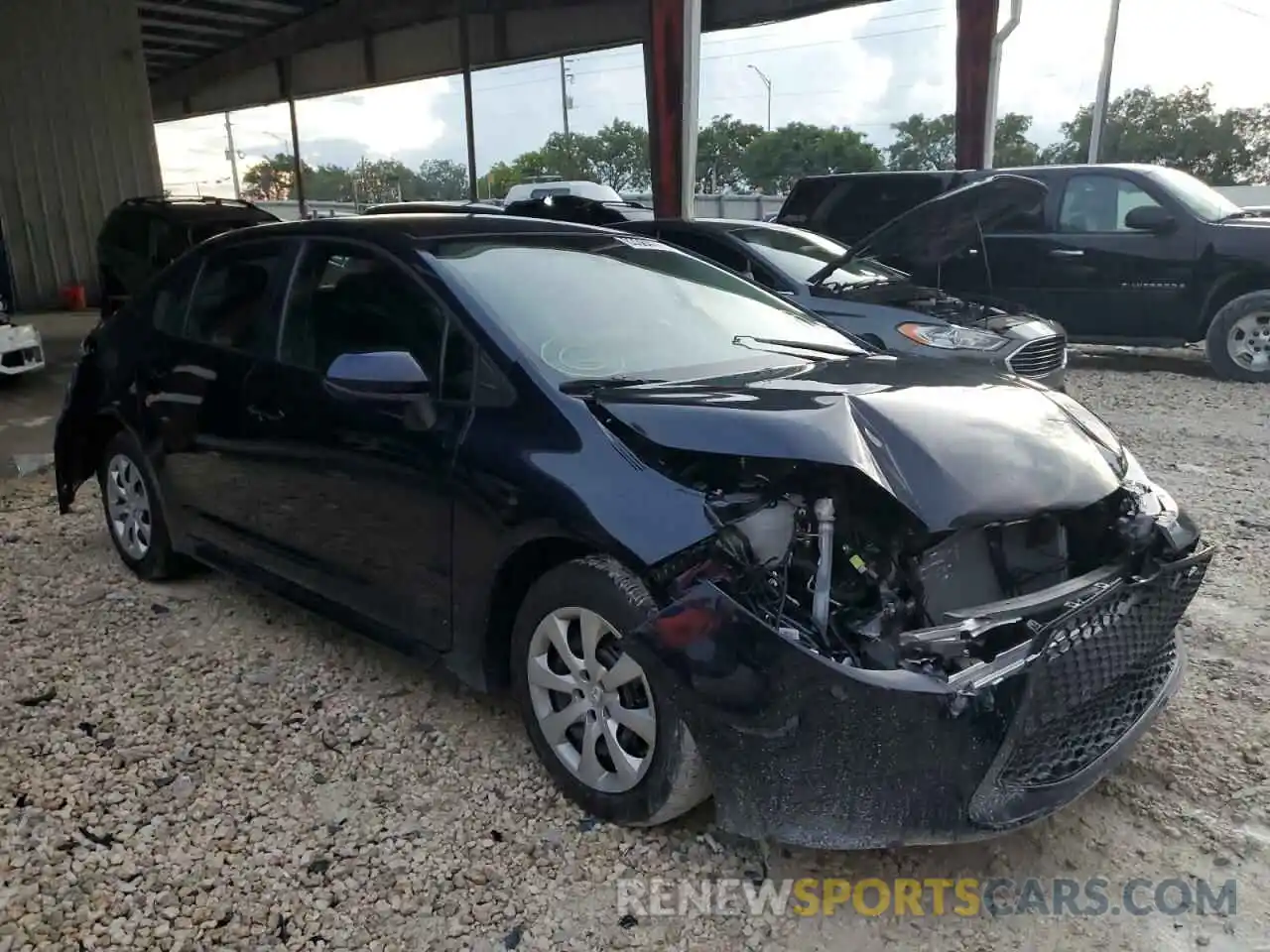 1 Photograph of a damaged car 5YFEPMAE7NP321257 TOYOTA COROLLA 2022