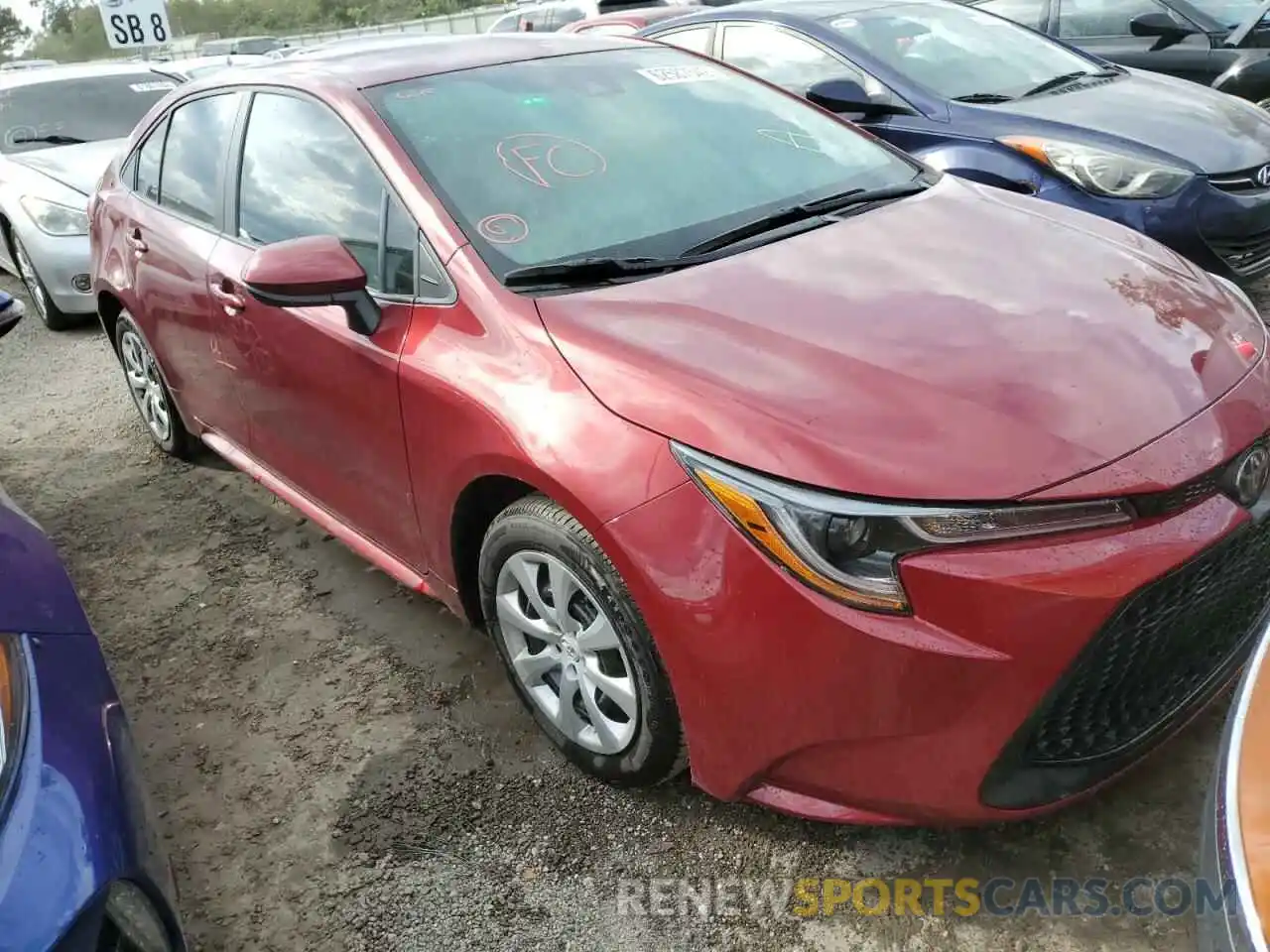 1 Photograph of a damaged car 5YFEPMAE7NP324904 TOYOTA COROLLA 2022