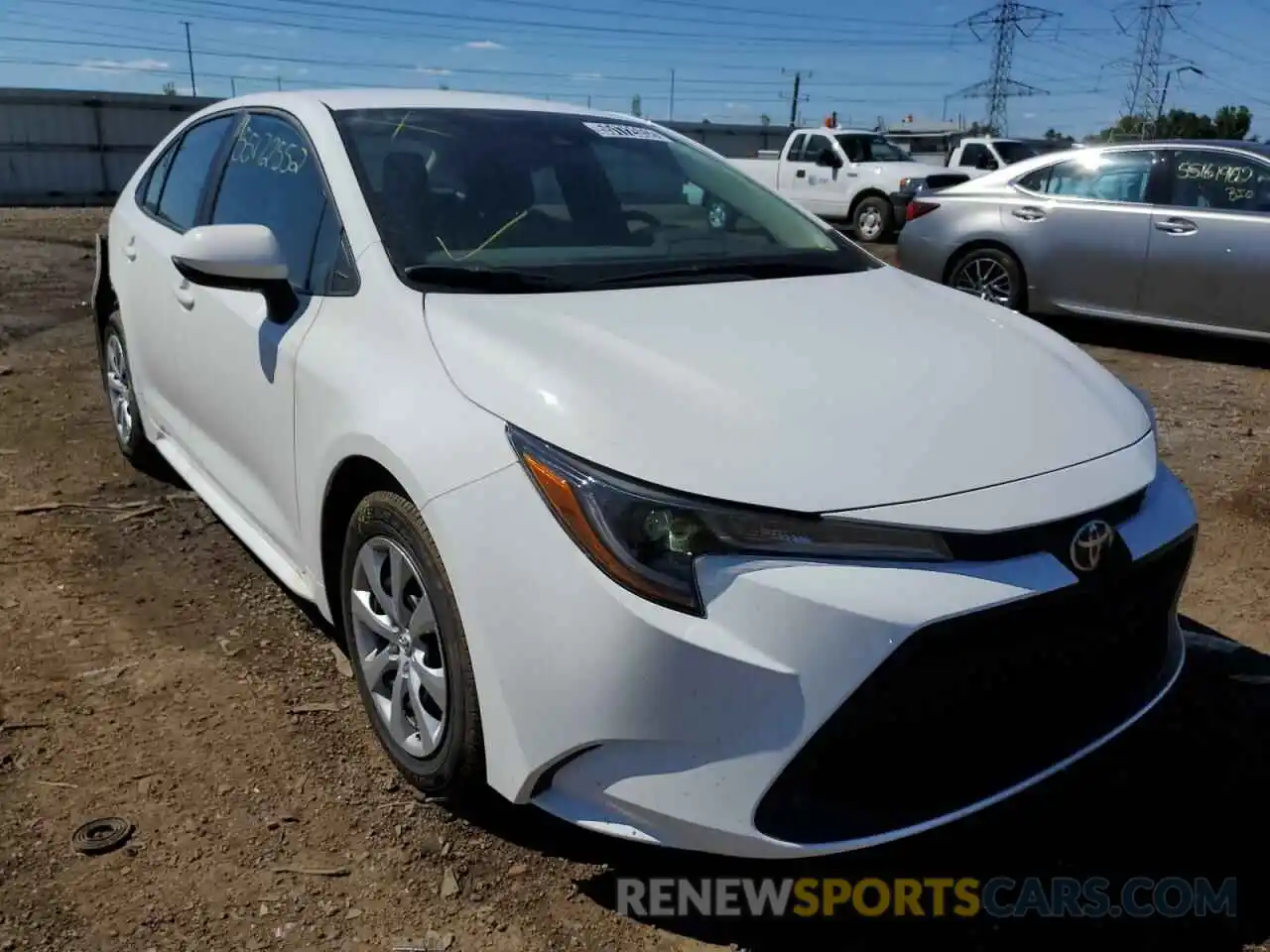 1 Photograph of a damaged car 5YFEPMAE7NP334025 TOYOTA COROLLA 2022