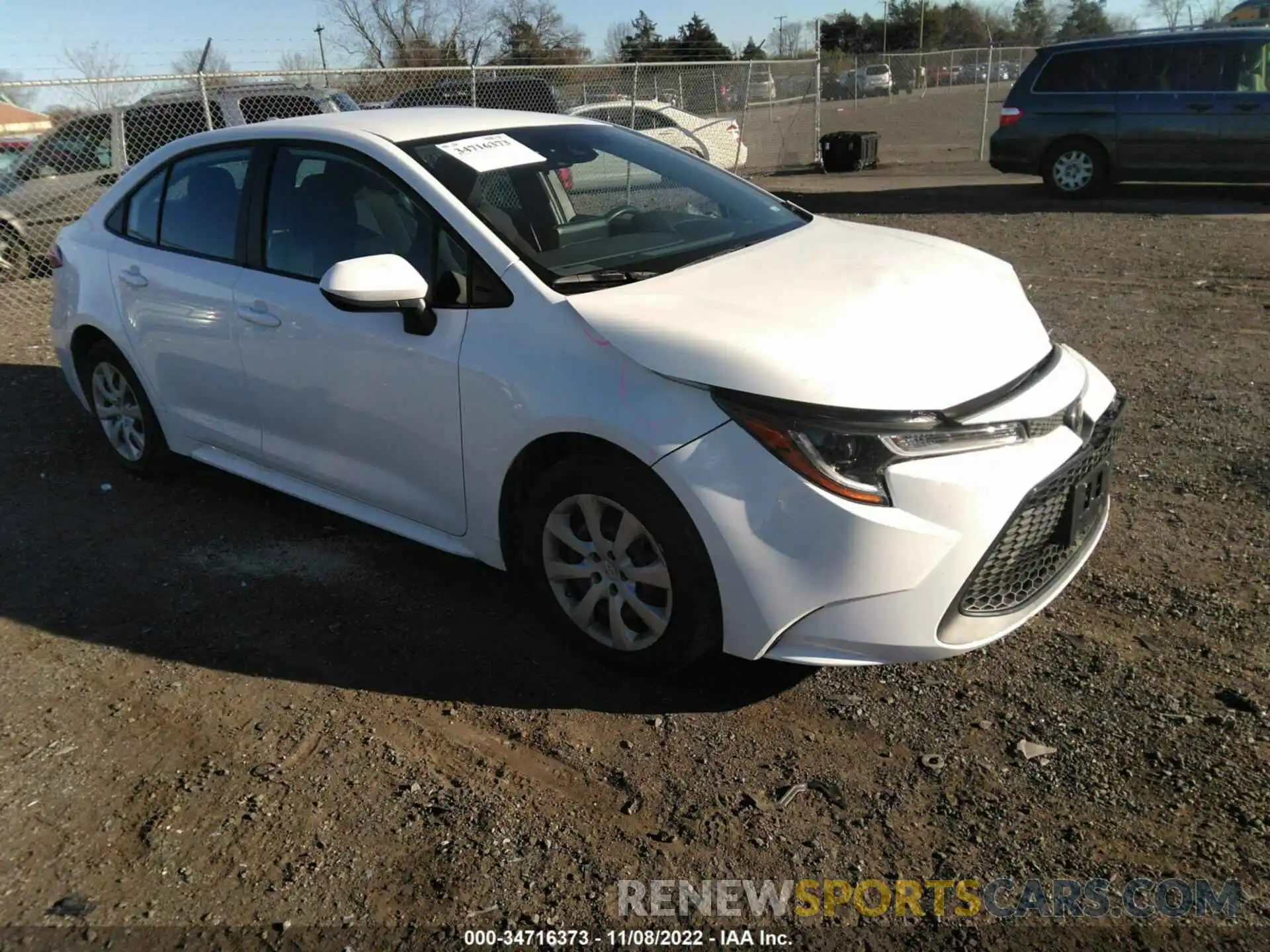 1 Photograph of a damaged car 5YFEPMAE7NP343176 TOYOTA COROLLA 2022