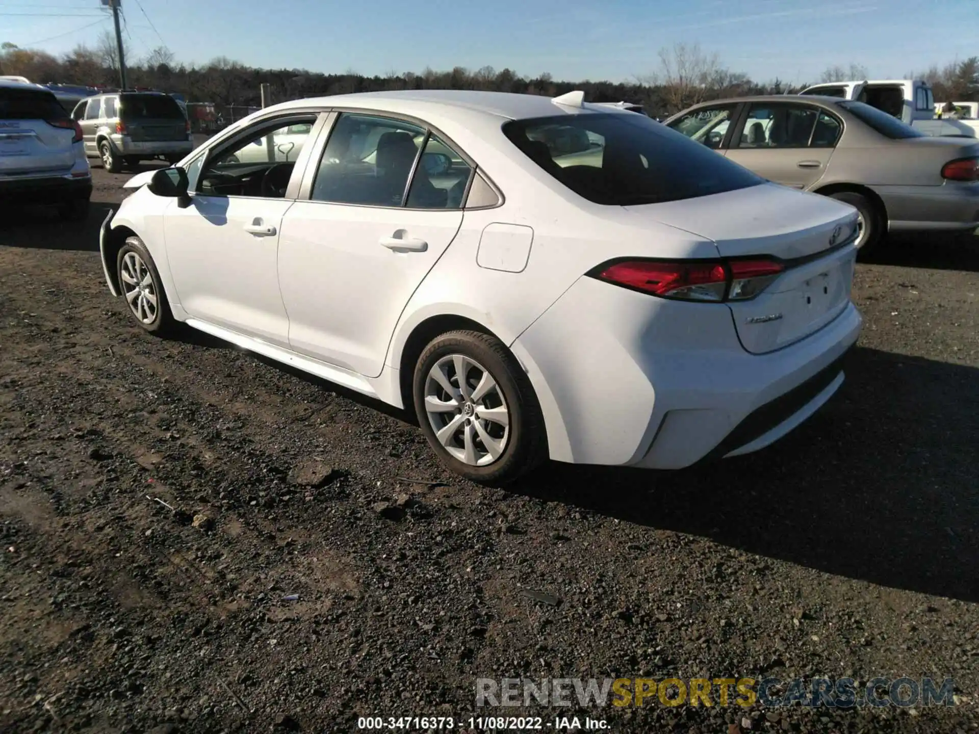 3 Photograph of a damaged car 5YFEPMAE7NP343176 TOYOTA COROLLA 2022