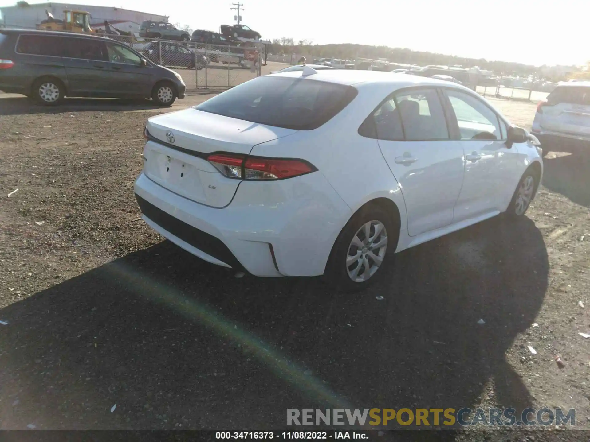 4 Photograph of a damaged car 5YFEPMAE7NP343176 TOYOTA COROLLA 2022