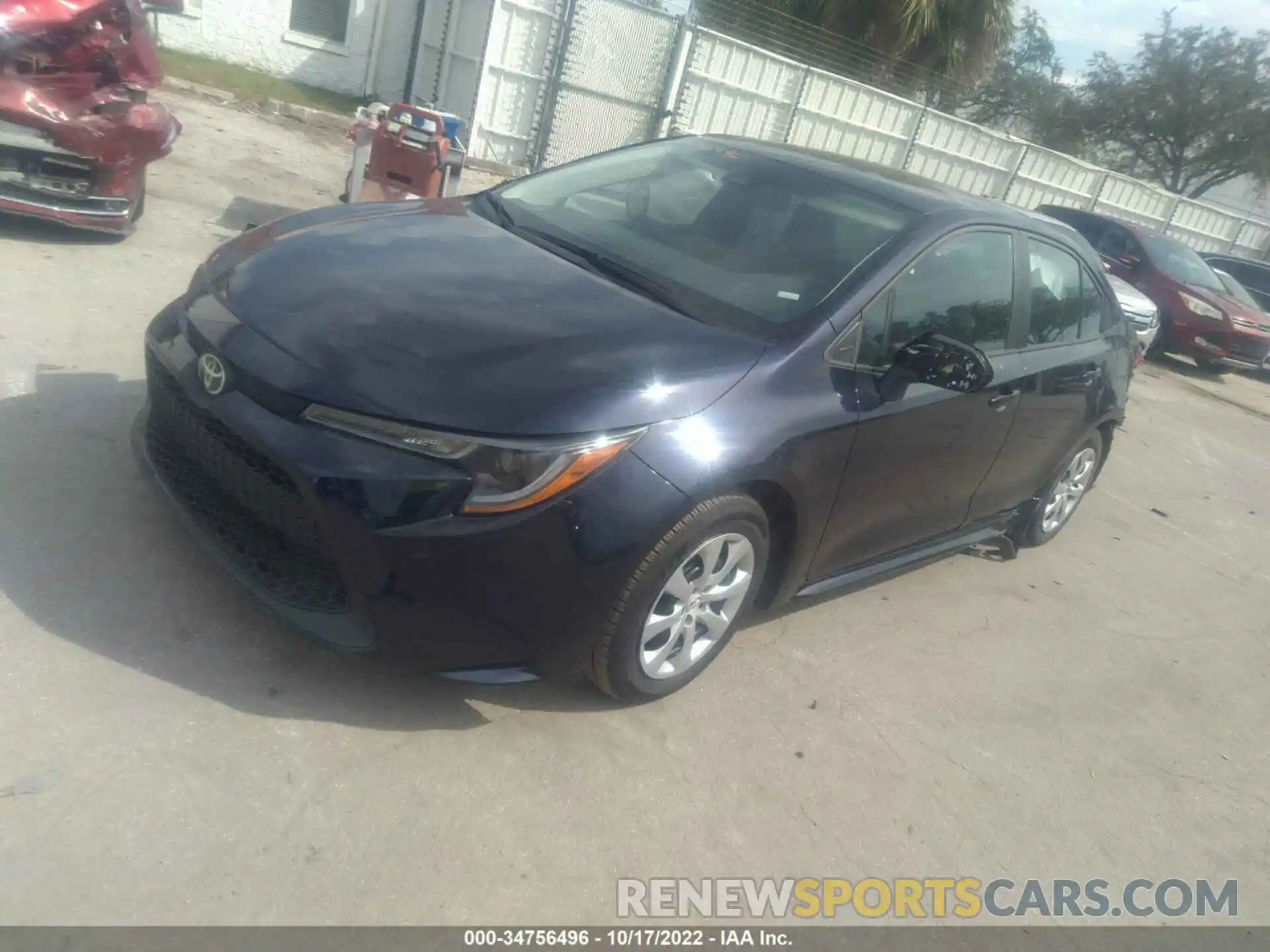 2 Photograph of a damaged car 5YFEPMAE7NP347485 TOYOTA COROLLA 2022