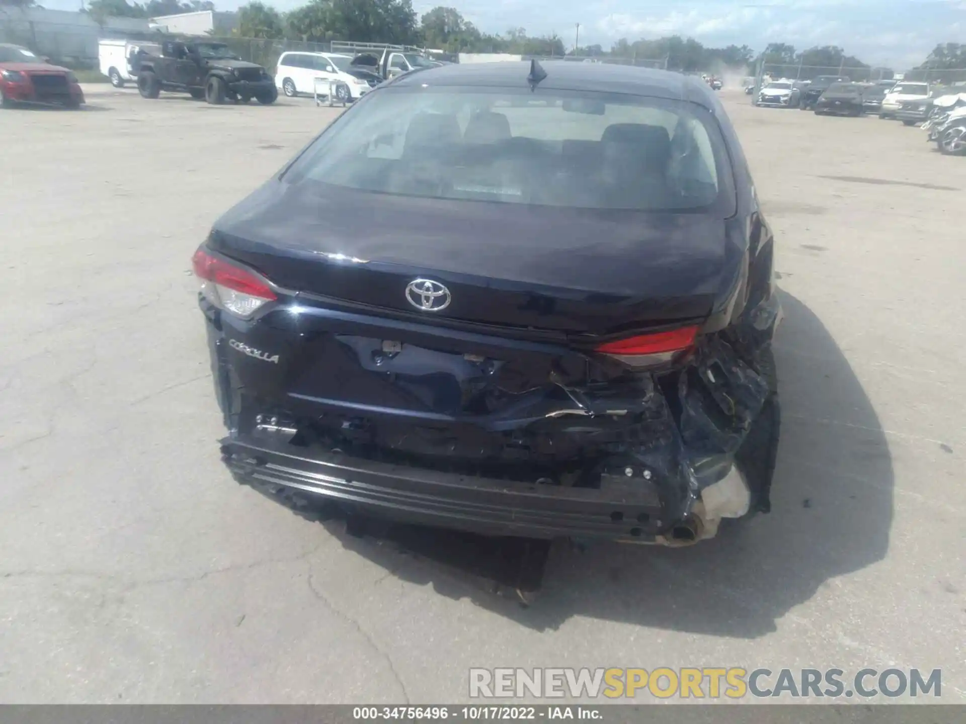 6 Photograph of a damaged car 5YFEPMAE7NP347485 TOYOTA COROLLA 2022