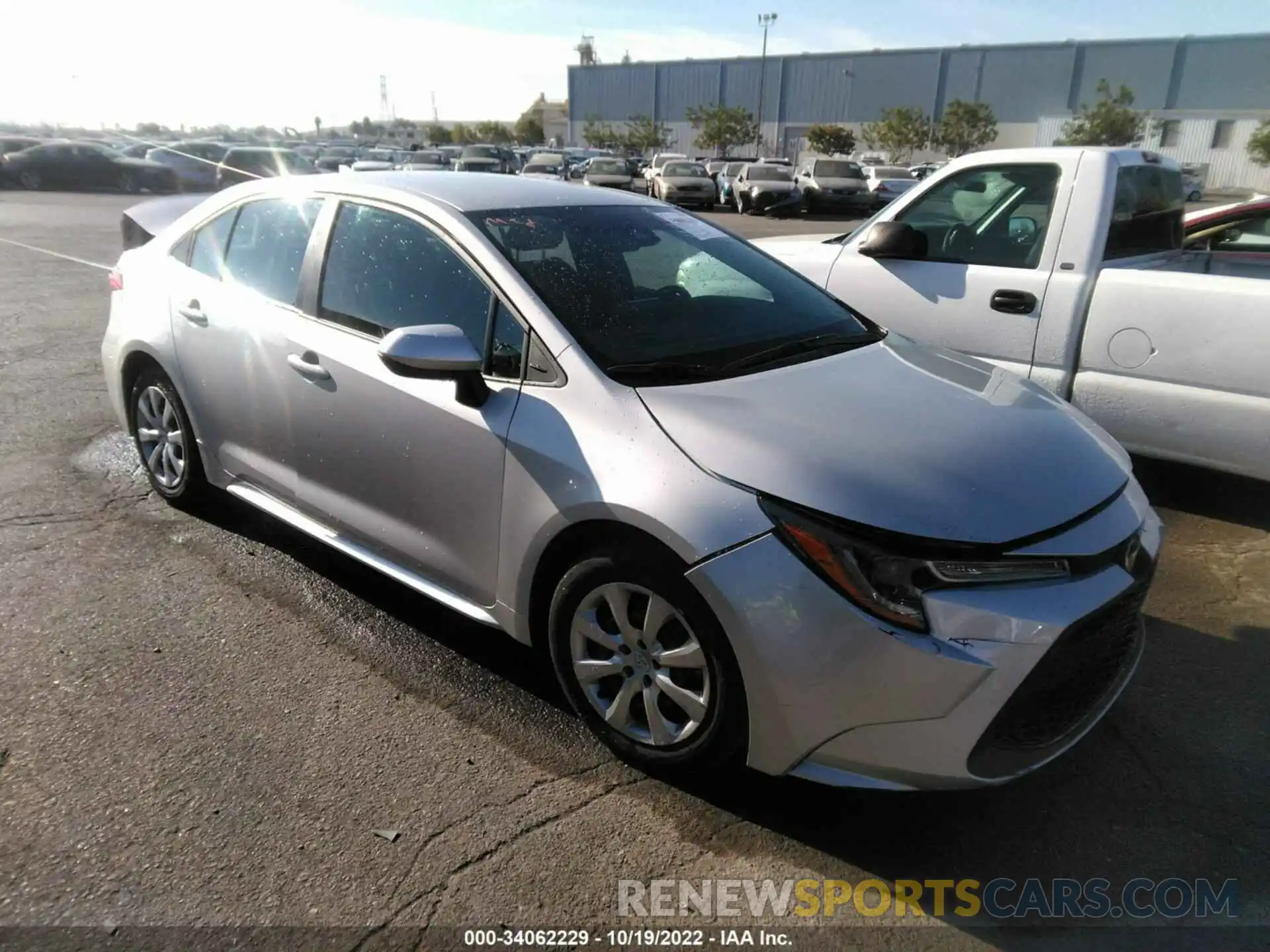 1 Photograph of a damaged car 5YFEPMAE7NP349155 TOYOTA COROLLA 2022