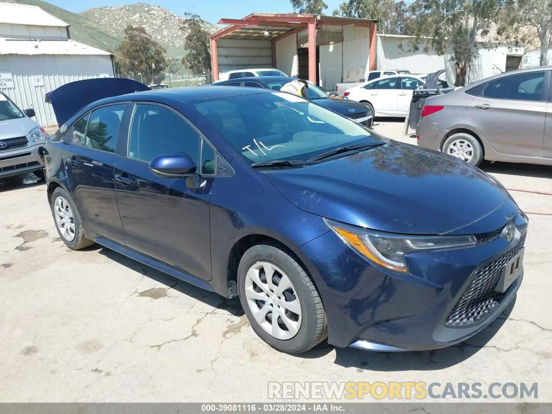 1 Photograph of a damaged car 5YFEPMAE7NP356378 TOYOTA COROLLA 2022