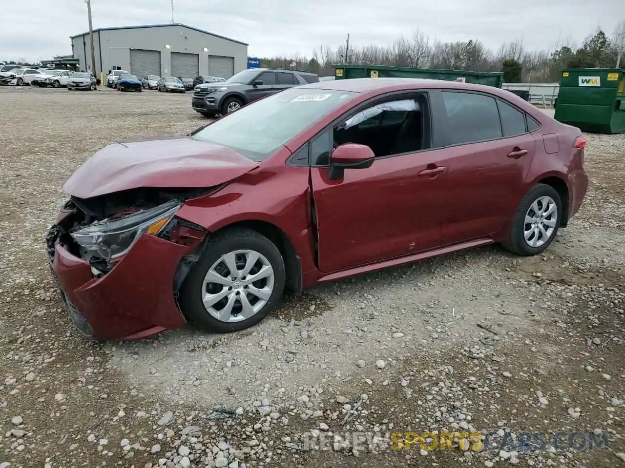 1 Photograph of a damaged car 5YFEPMAE7NP368238 TOYOTA COROLLA 2022