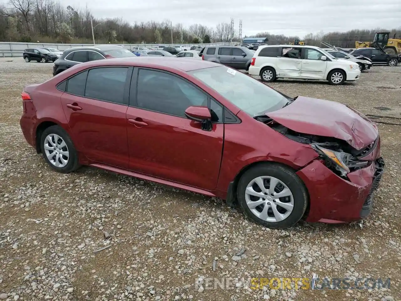 4 Photograph of a damaged car 5YFEPMAE7NP368238 TOYOTA COROLLA 2022