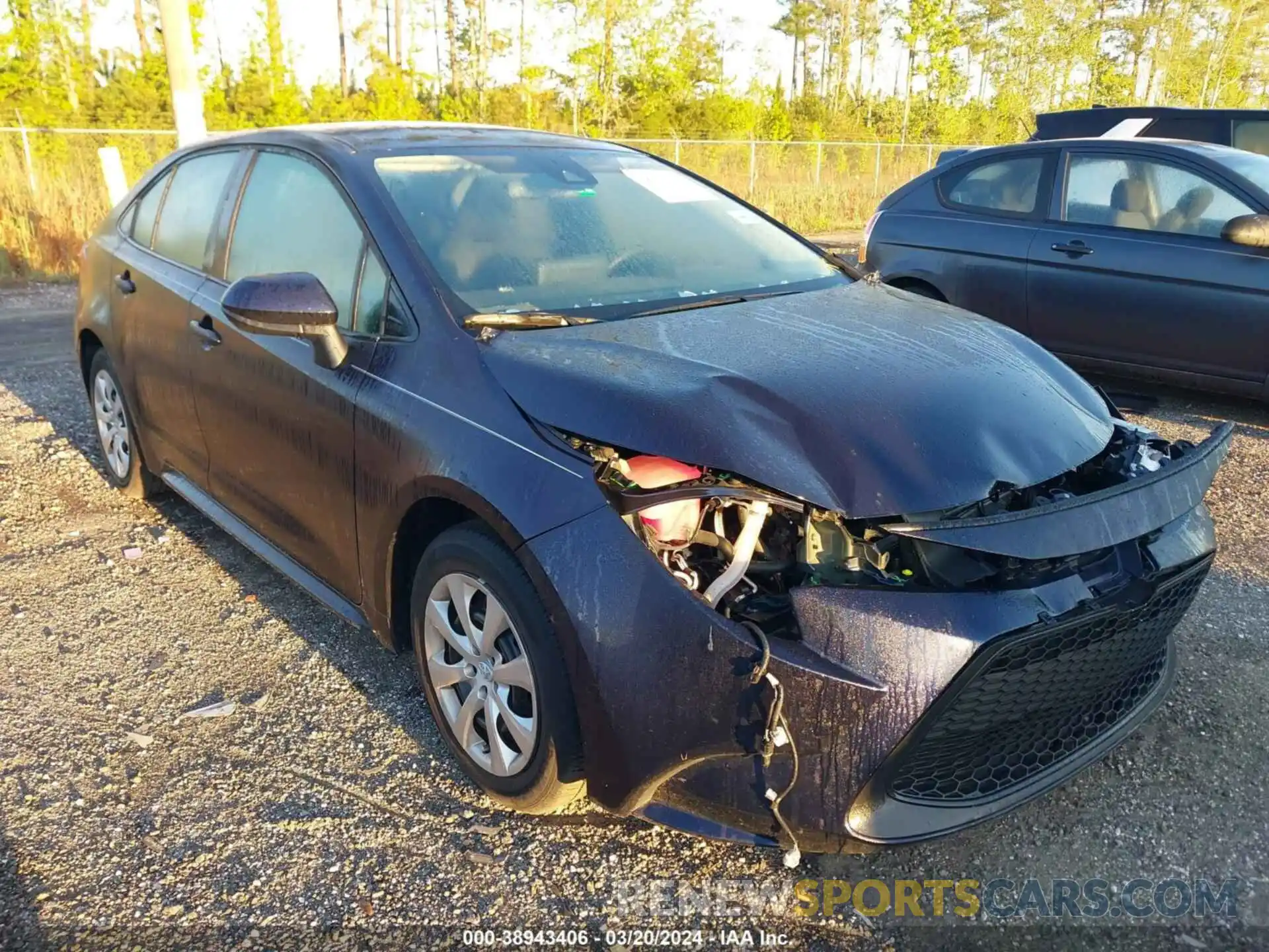 1 Photograph of a damaged car 5YFEPMAE7NP378445 TOYOTA COROLLA 2022