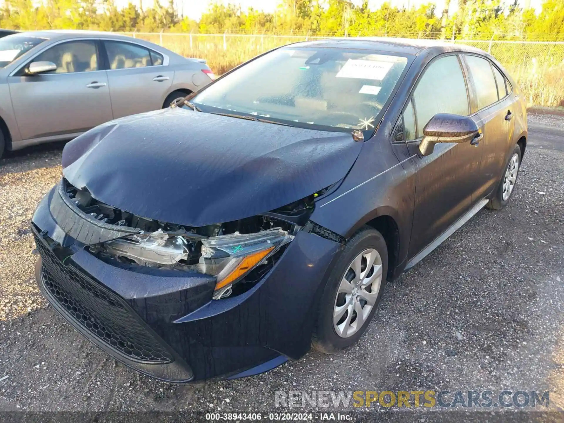 2 Photograph of a damaged car 5YFEPMAE7NP378445 TOYOTA COROLLA 2022