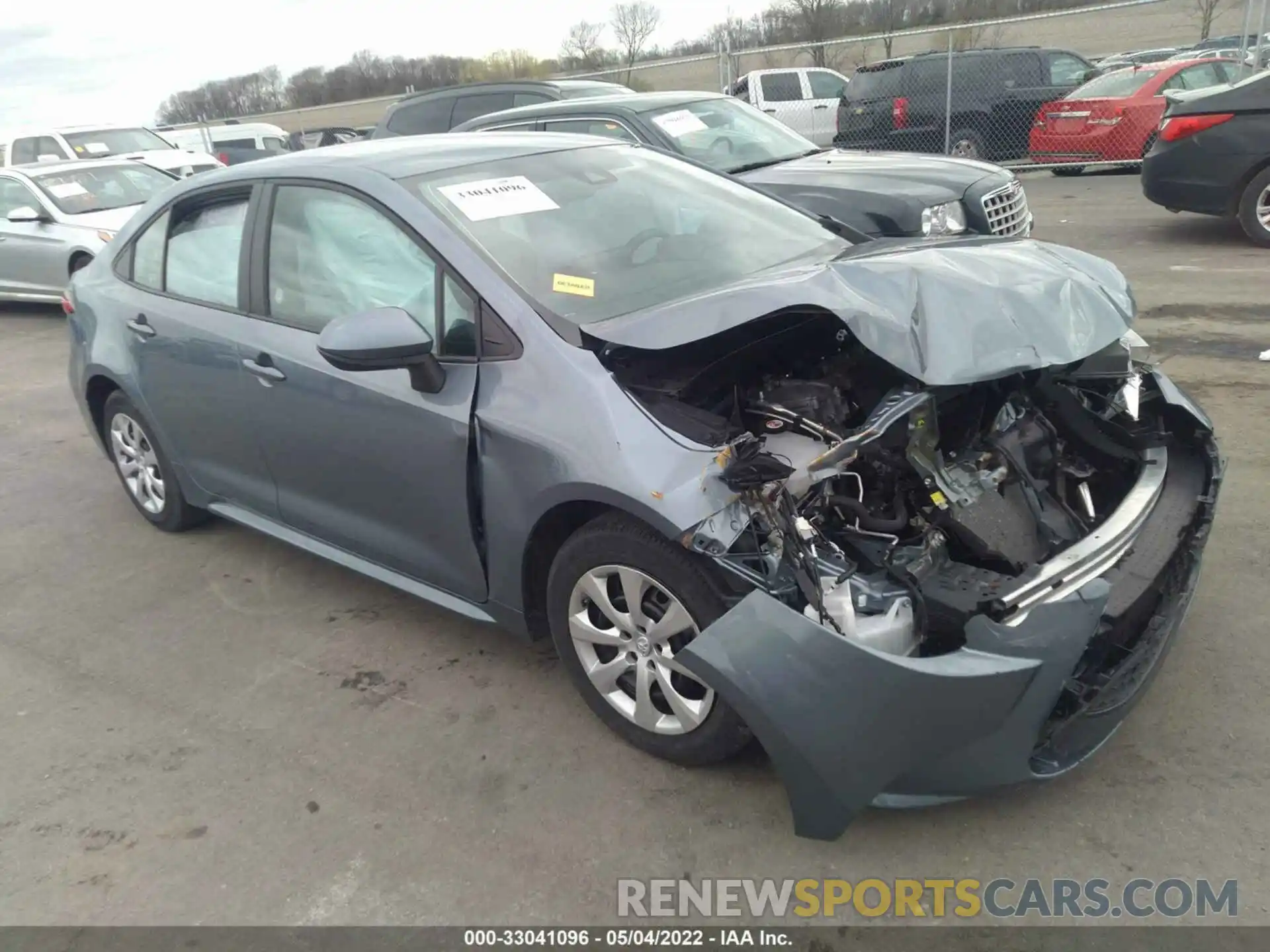 1 Photograph of a damaged car 5YFEPMAE8NP271971 TOYOTA COROLLA 2022