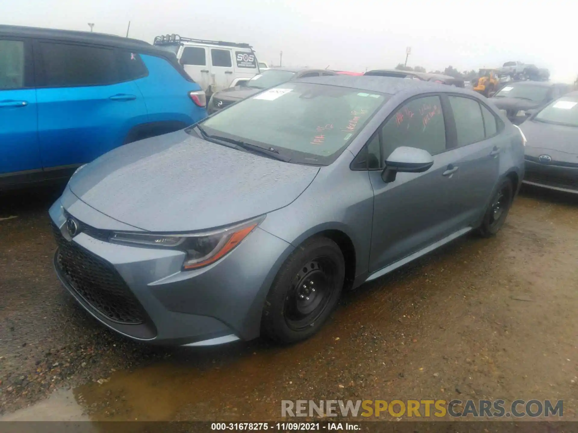 2 Photograph of a damaged car 5YFEPMAE8NP274630 TOYOTA COROLLA 2022