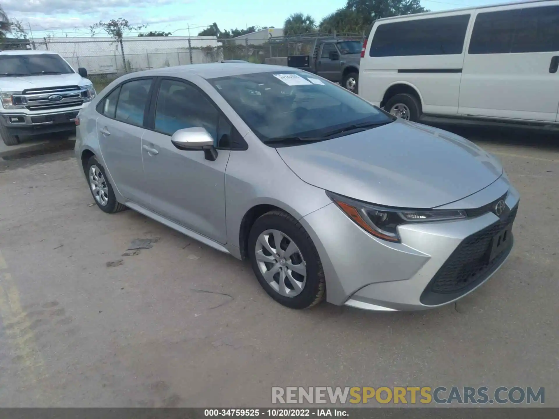 1 Photograph of a damaged car 5YFEPMAE8NP275244 TOYOTA COROLLA 2022