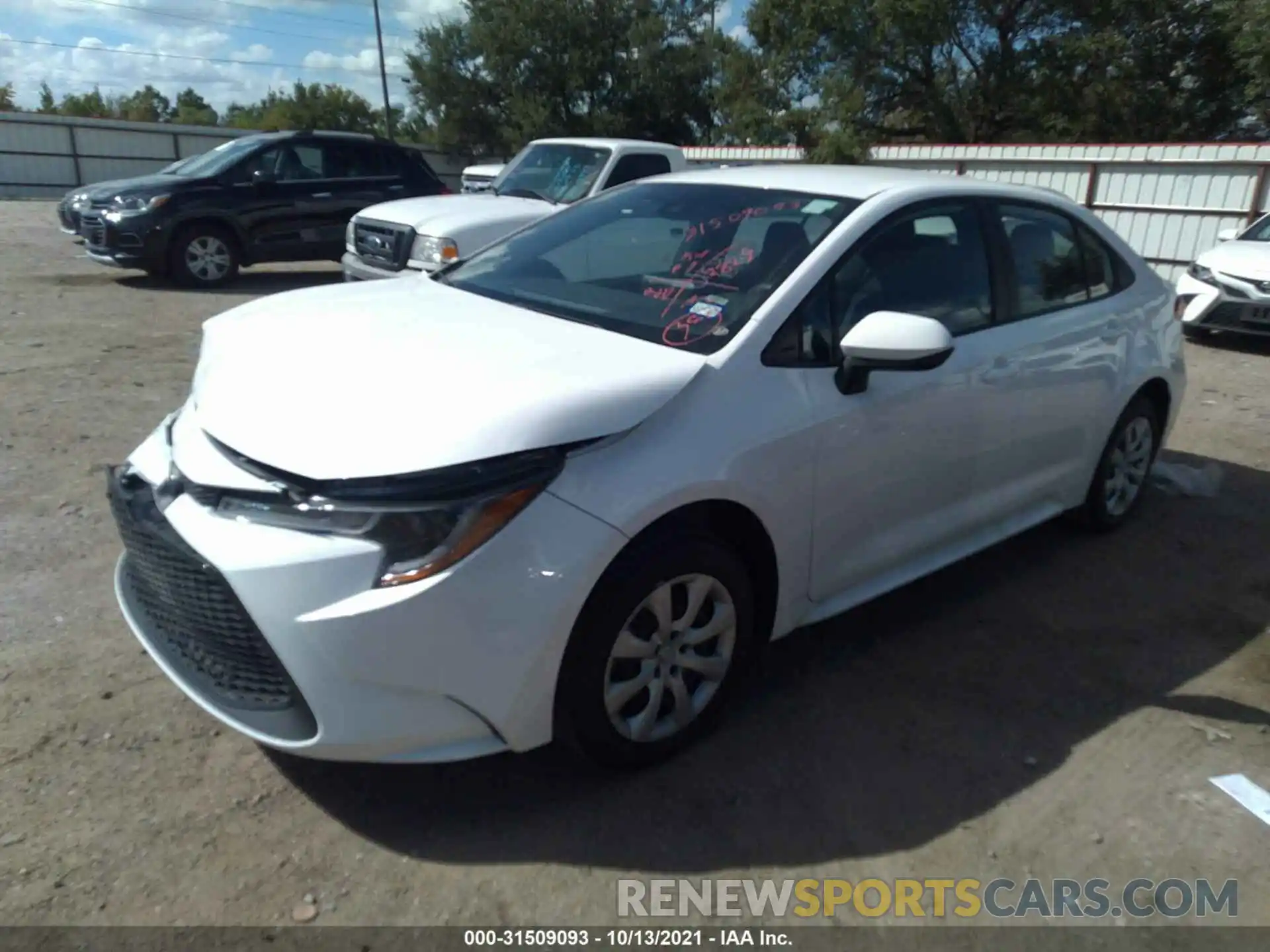 2 Photograph of a damaged car 5YFEPMAE8NP275325 TOYOTA COROLLA 2022