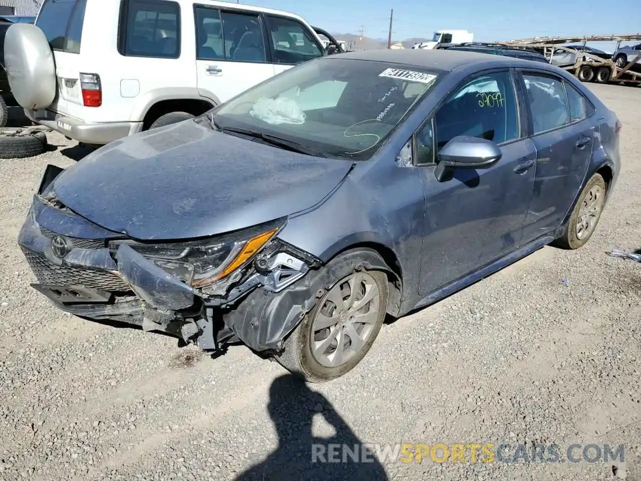 1 Photograph of a damaged car 5YFEPMAE8NP276135 TOYOTA COROLLA 2022