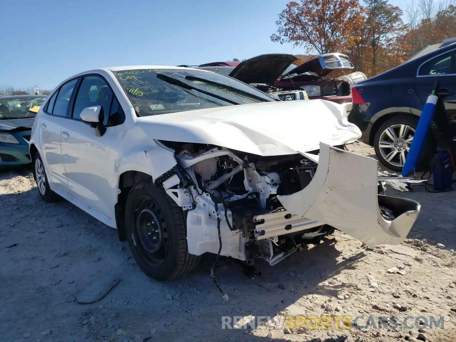 1 Photograph of a damaged car 5YFEPMAE8NP280024 TOYOTA COROLLA 2022