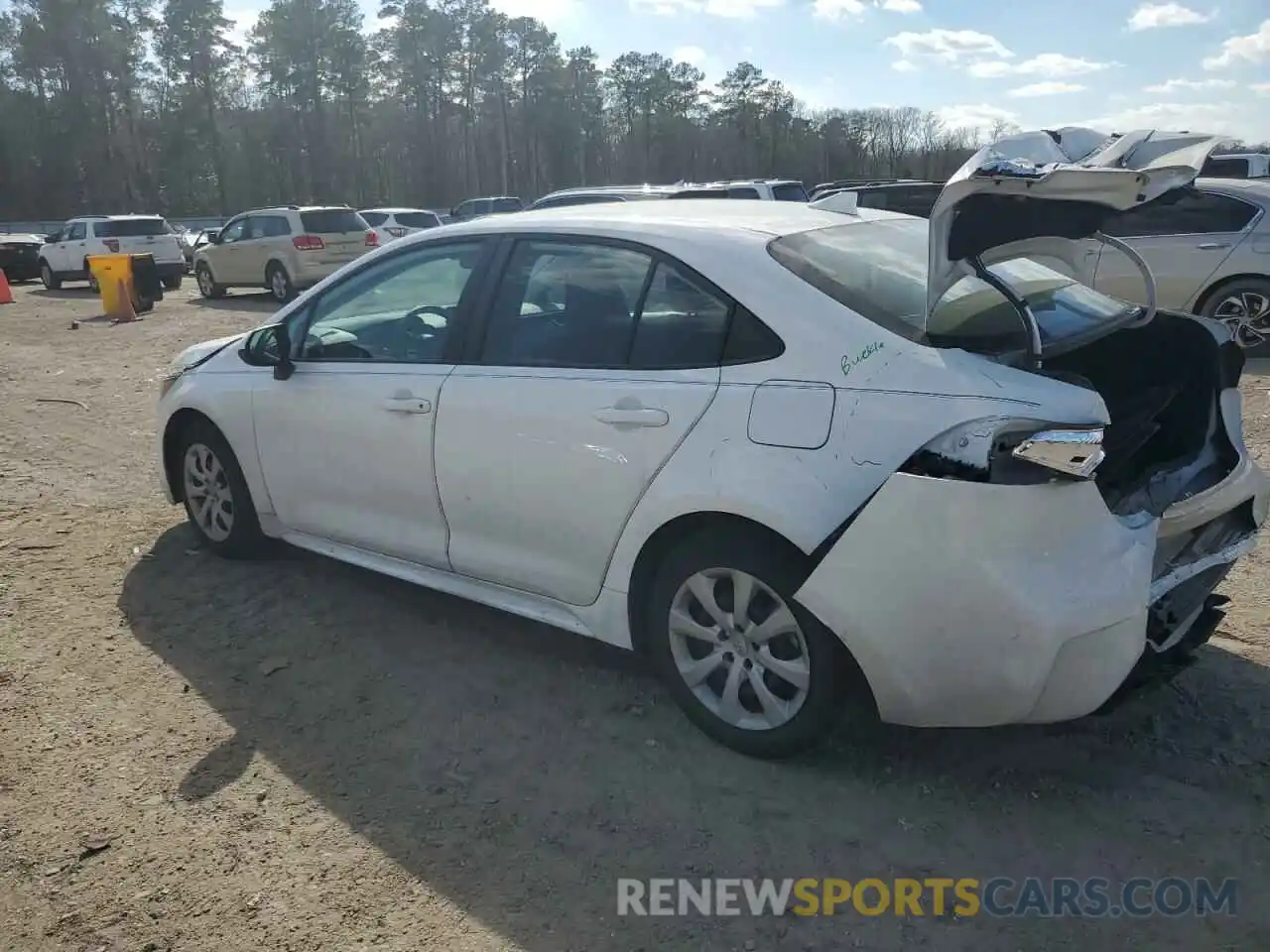 2 Photograph of a damaged car 5YFEPMAE8NP285272 TOYOTA COROLLA 2022