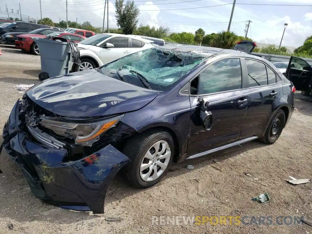 2 Photograph of a damaged car 5YFEPMAE8NP287328 TOYOTA COROLLA 2022