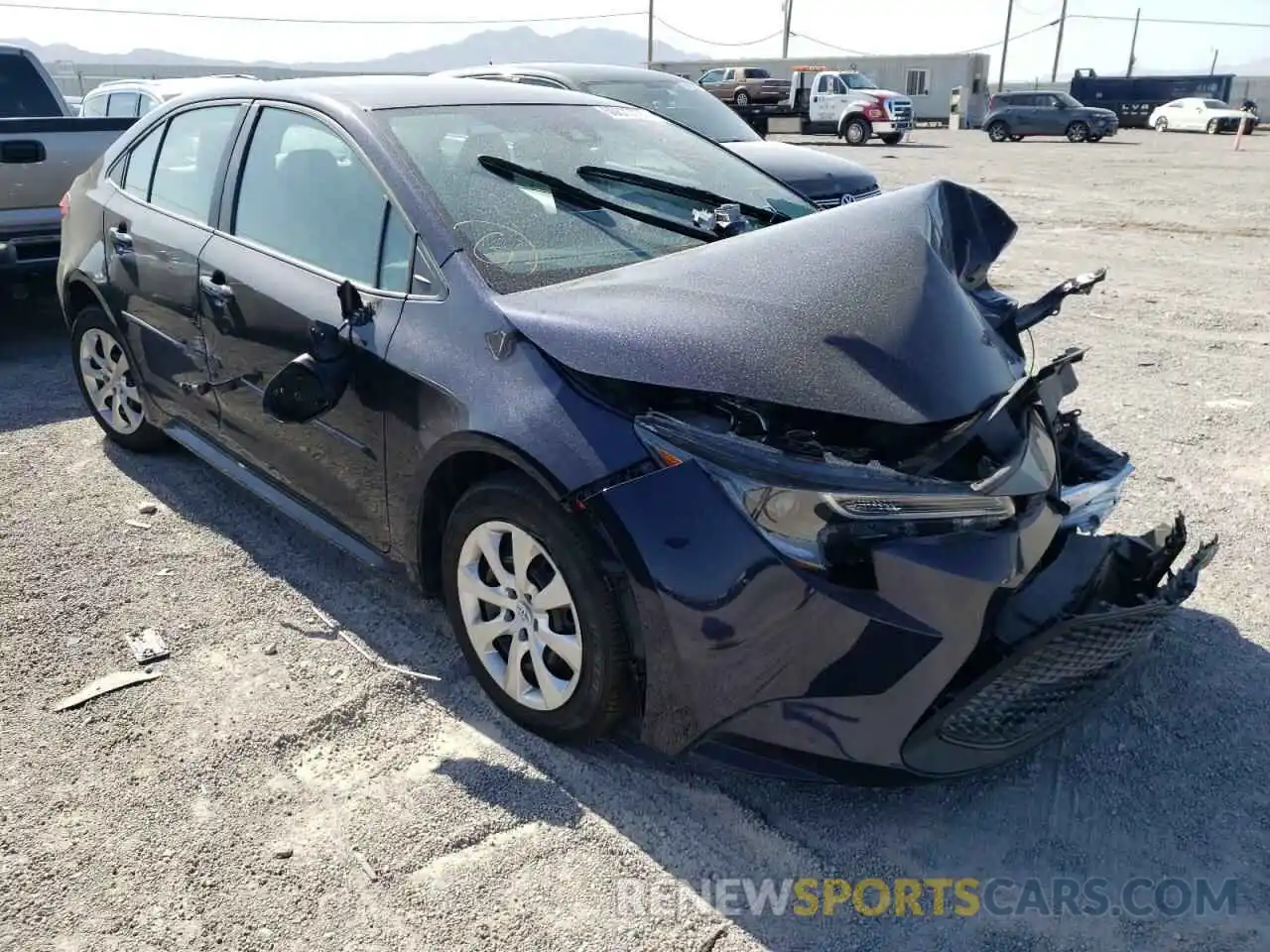 1 Photograph of a damaged car 5YFEPMAE8NP289841 TOYOTA COROLLA 2022