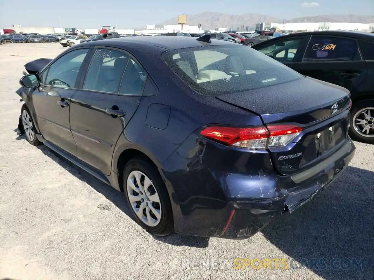 3 Photograph of a damaged car 5YFEPMAE8NP289841 TOYOTA COROLLA 2022