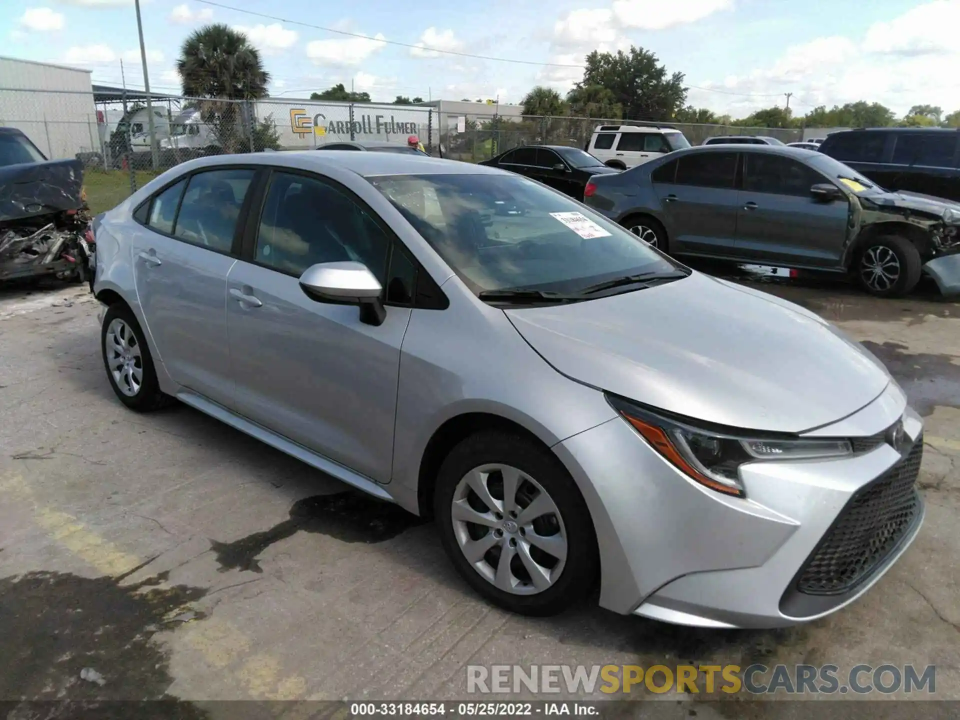 1 Photograph of a damaged car 5YFEPMAE8NP294621 TOYOTA COROLLA 2022