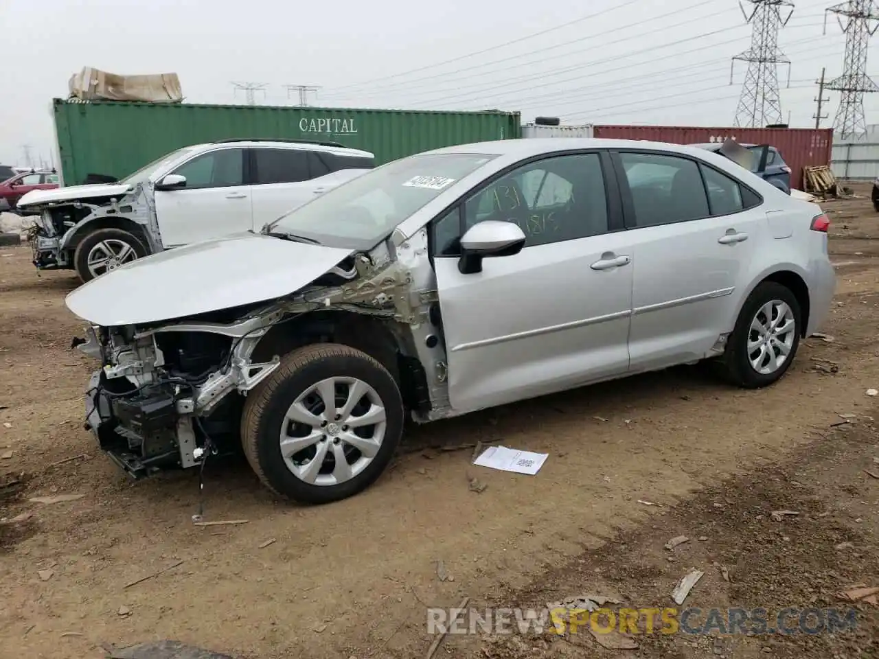 1 Photograph of a damaged car 5YFEPMAE8NP302524 TOYOTA COROLLA 2022