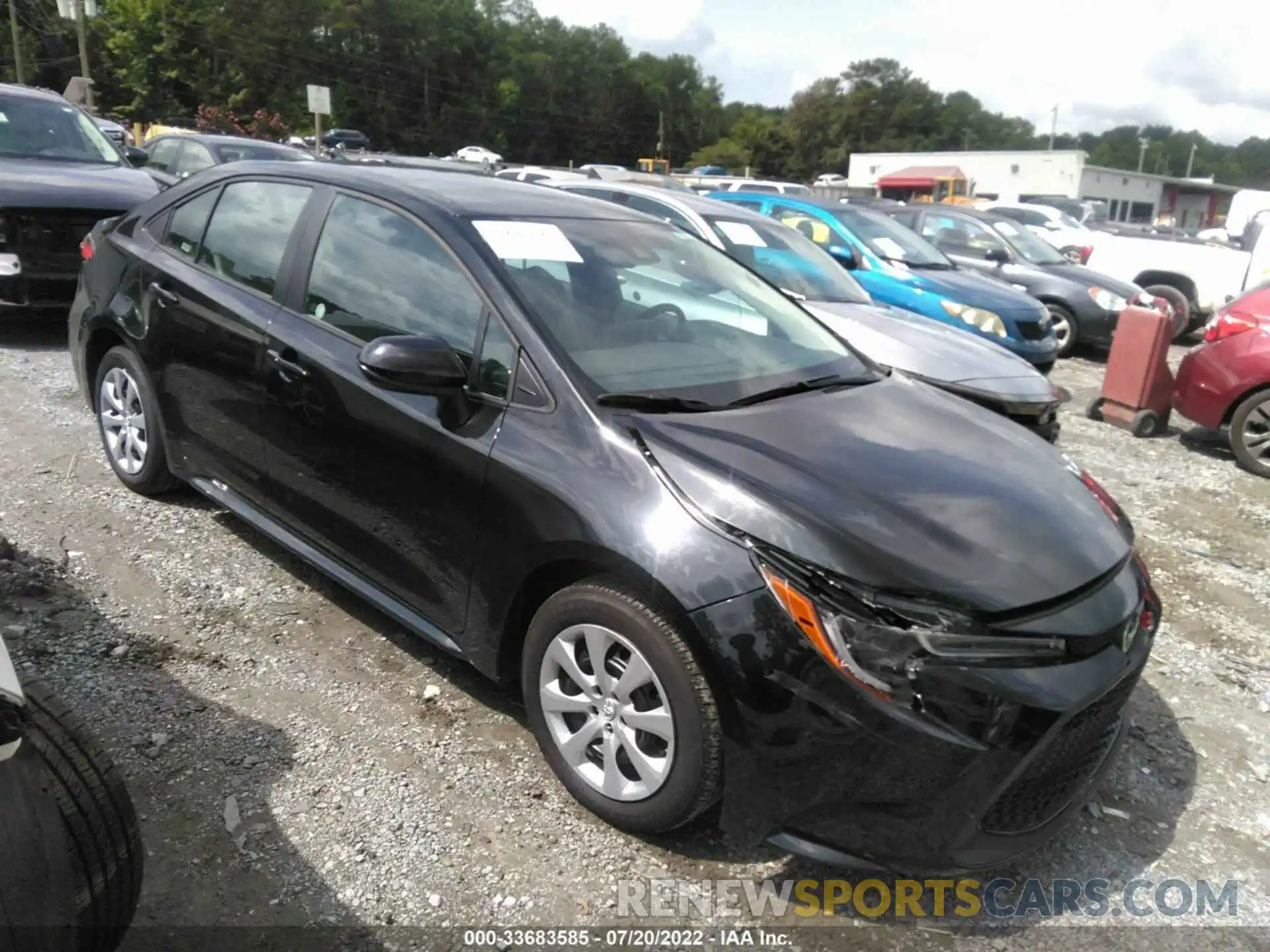 1 Photograph of a damaged car 5YFEPMAE8NP316570 TOYOTA COROLLA 2022