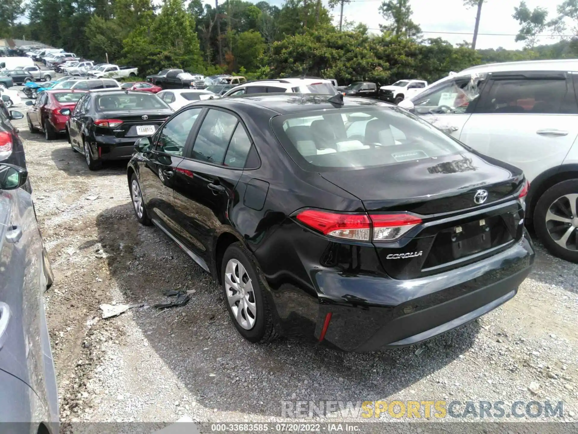 3 Photograph of a damaged car 5YFEPMAE8NP316570 TOYOTA COROLLA 2022