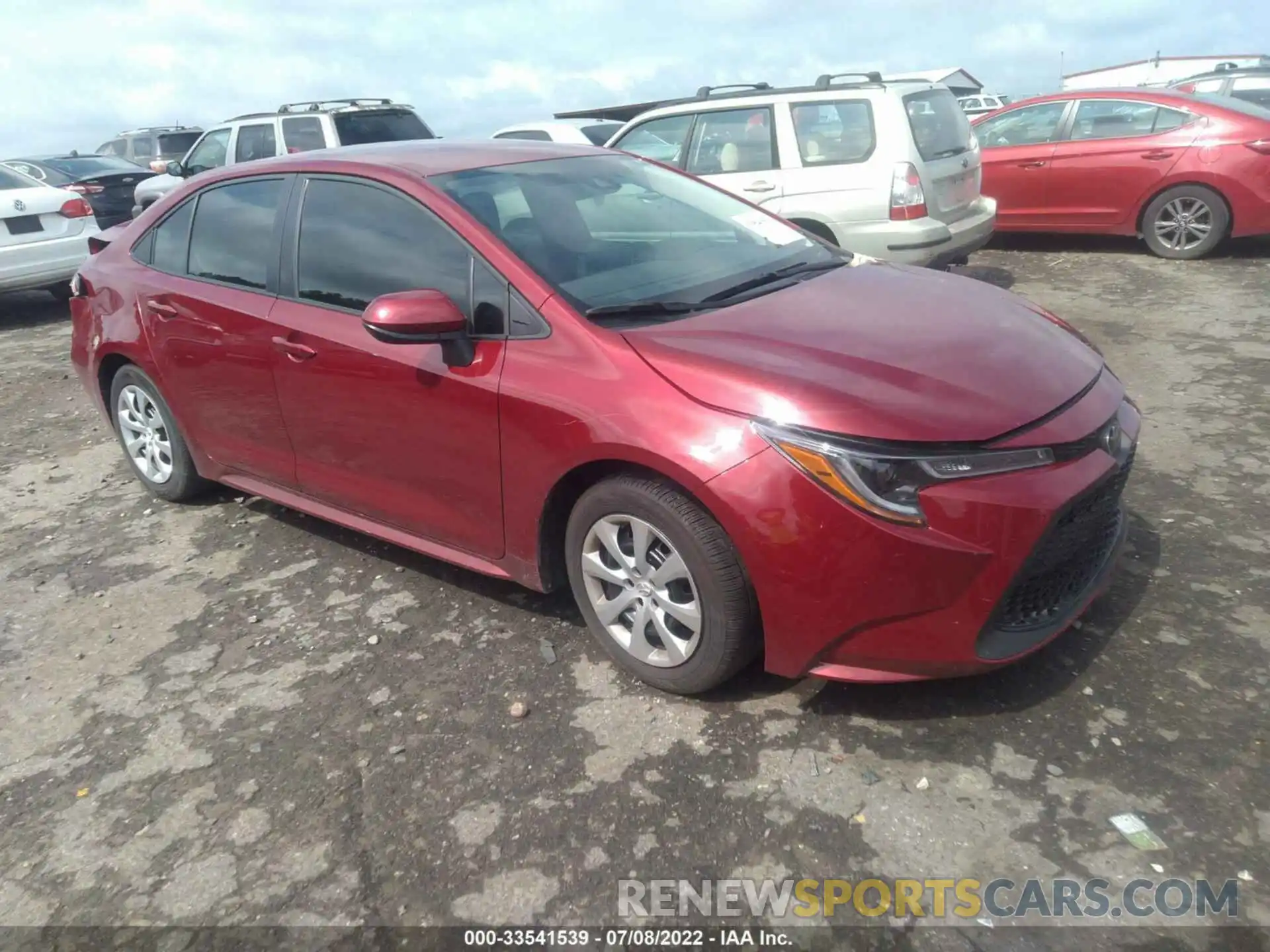 1 Photograph of a damaged car 5YFEPMAE8NP321901 TOYOTA COROLLA 2022