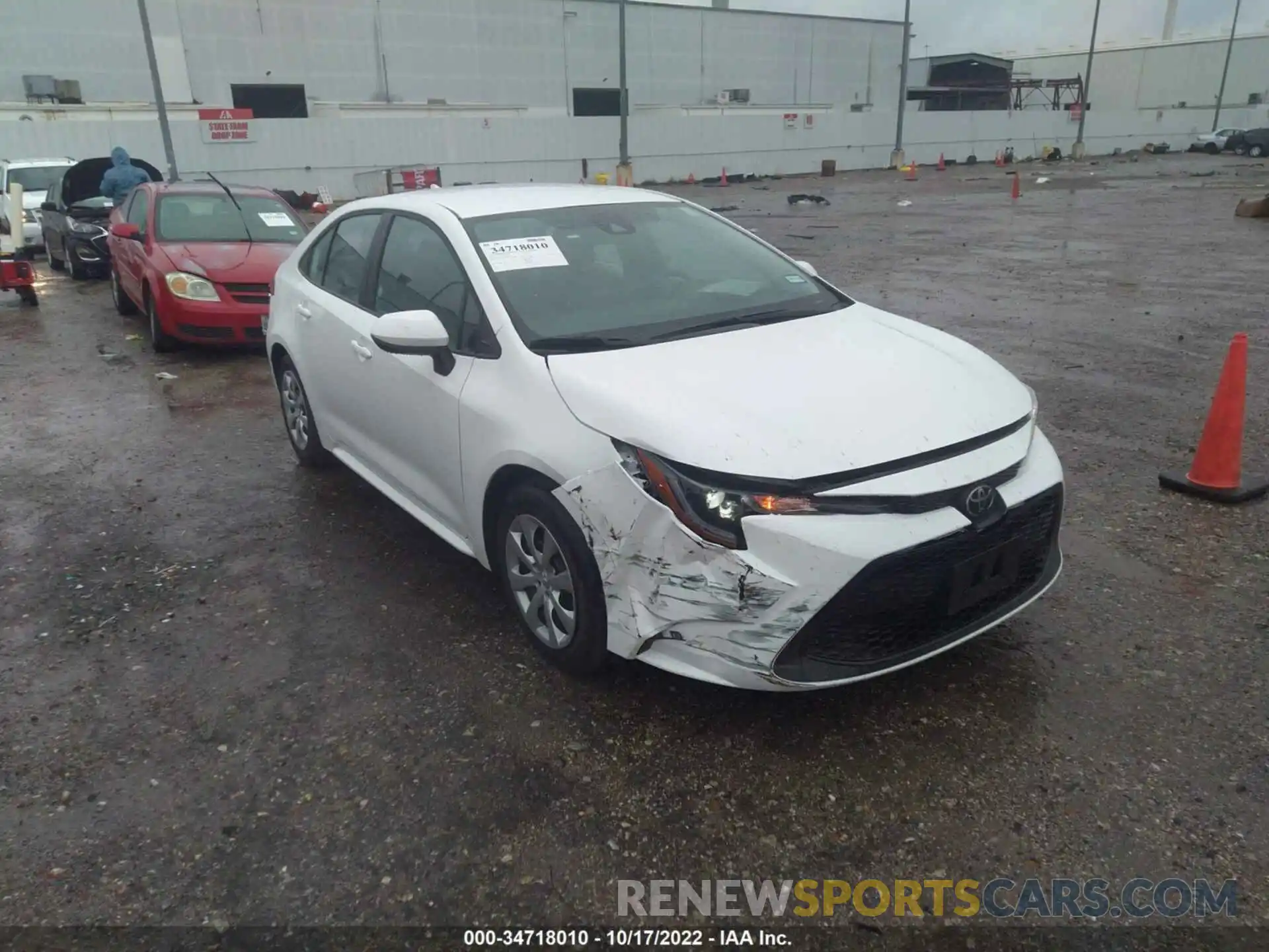 1 Photograph of a damaged car 5YFEPMAE8NP331098 TOYOTA COROLLA 2022