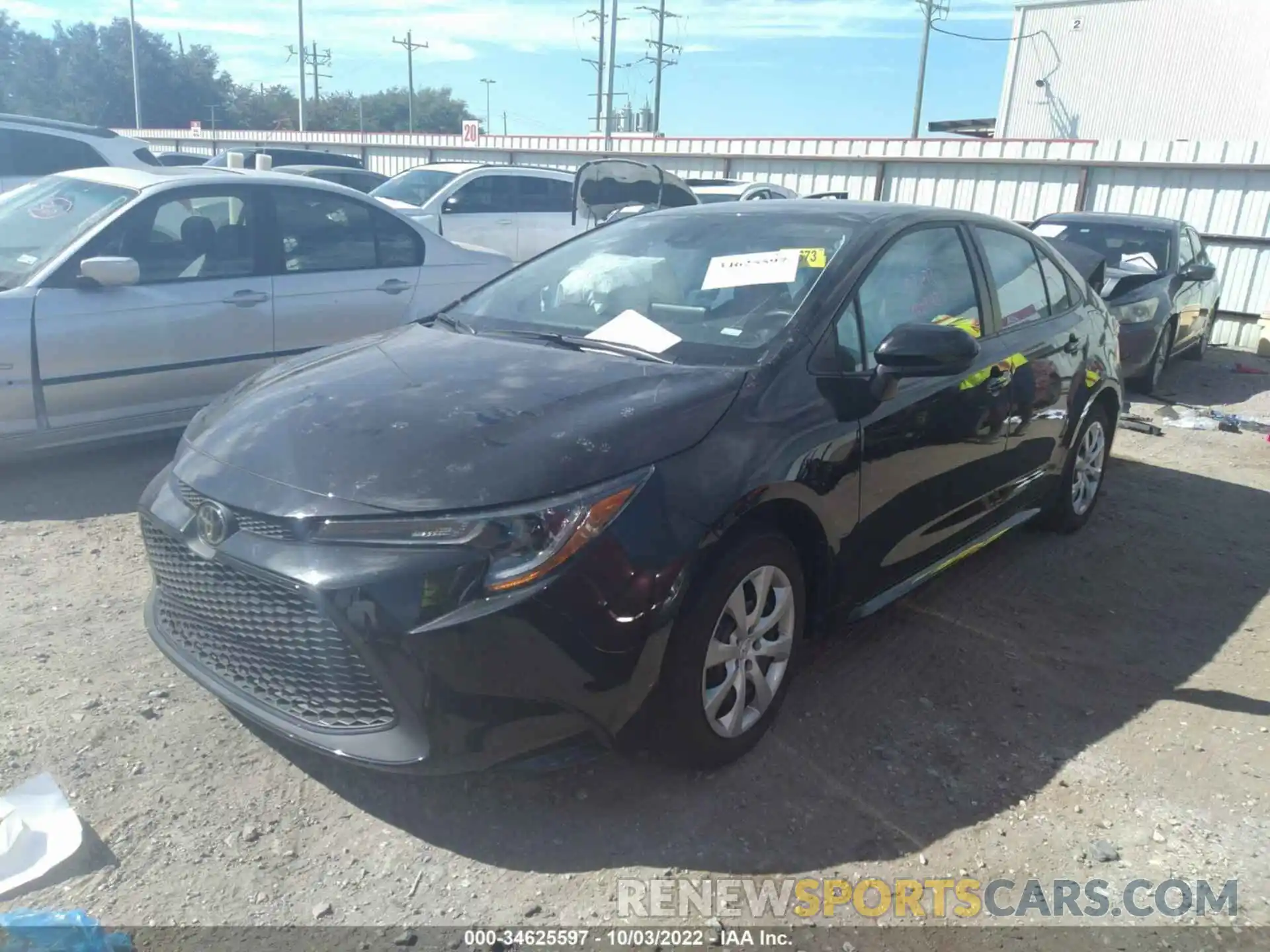 2 Photograph of a damaged car 5YFEPMAE8NP342697 TOYOTA COROLLA 2022