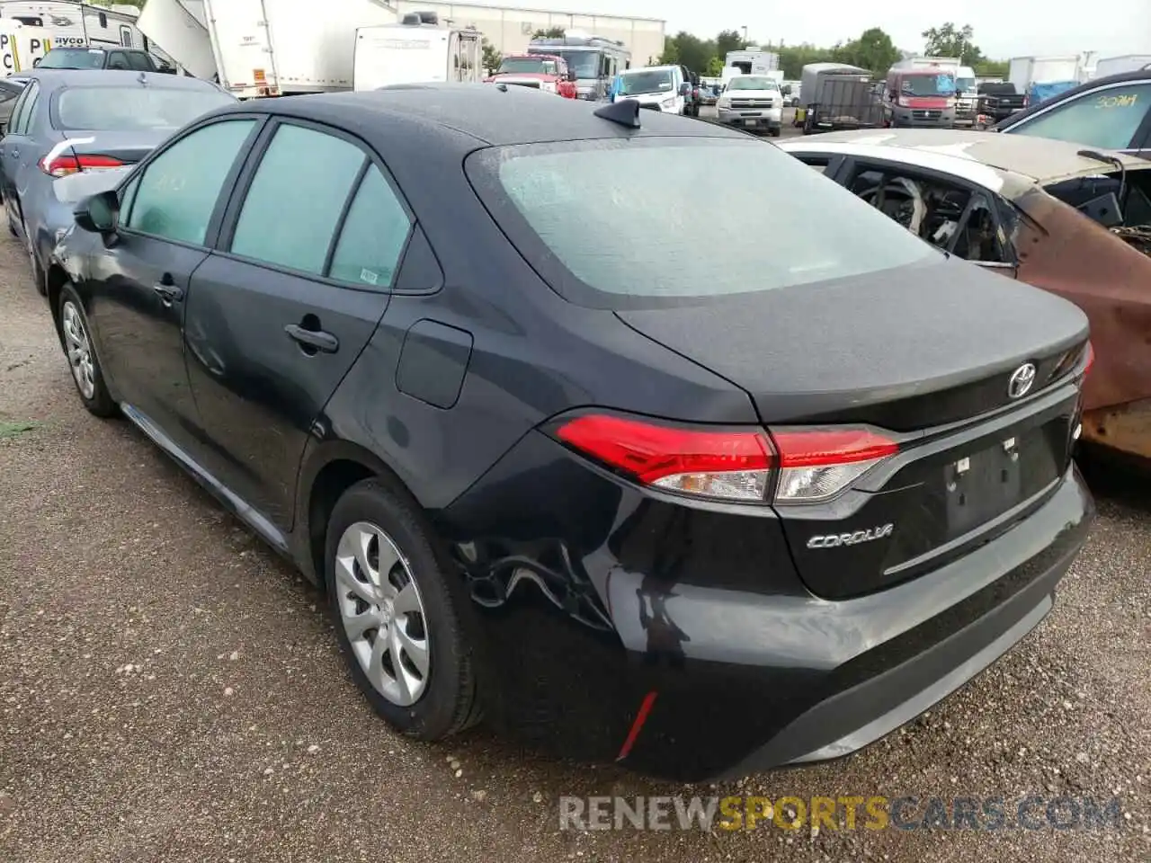 3 Photograph of a damaged car 5YFEPMAE9NP273163 TOYOTA COROLLA 2022