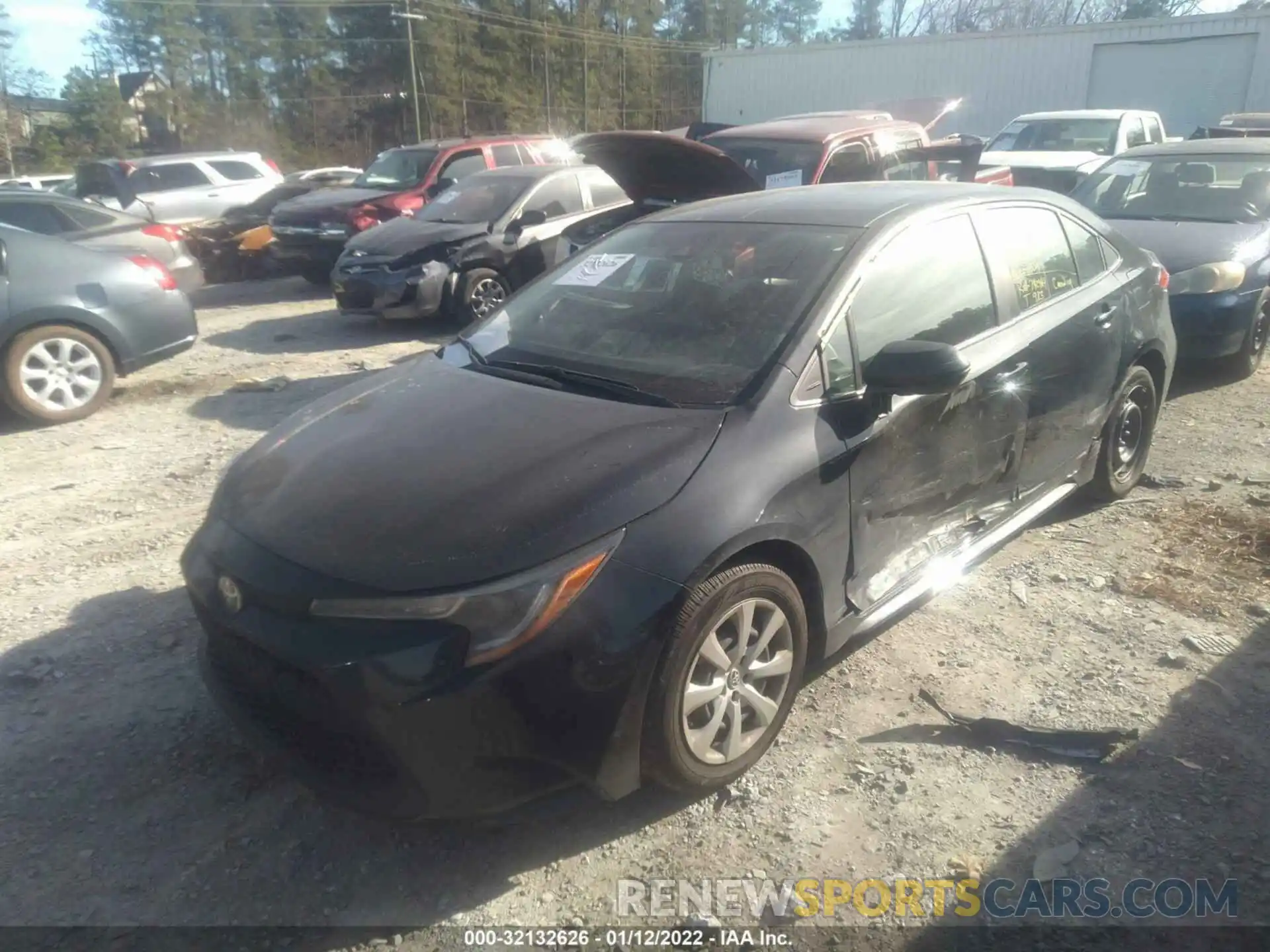 2 Photograph of a damaged car 5YFEPMAE9NP278704 TOYOTA COROLLA 2022