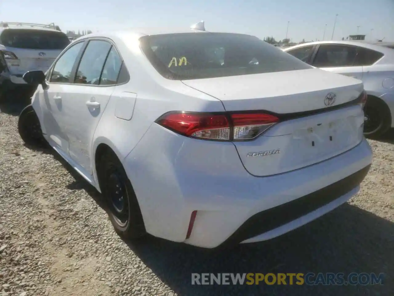 3 Photograph of a damaged car 5YFEPMAE9NP280517 TOYOTA COROLLA 2022