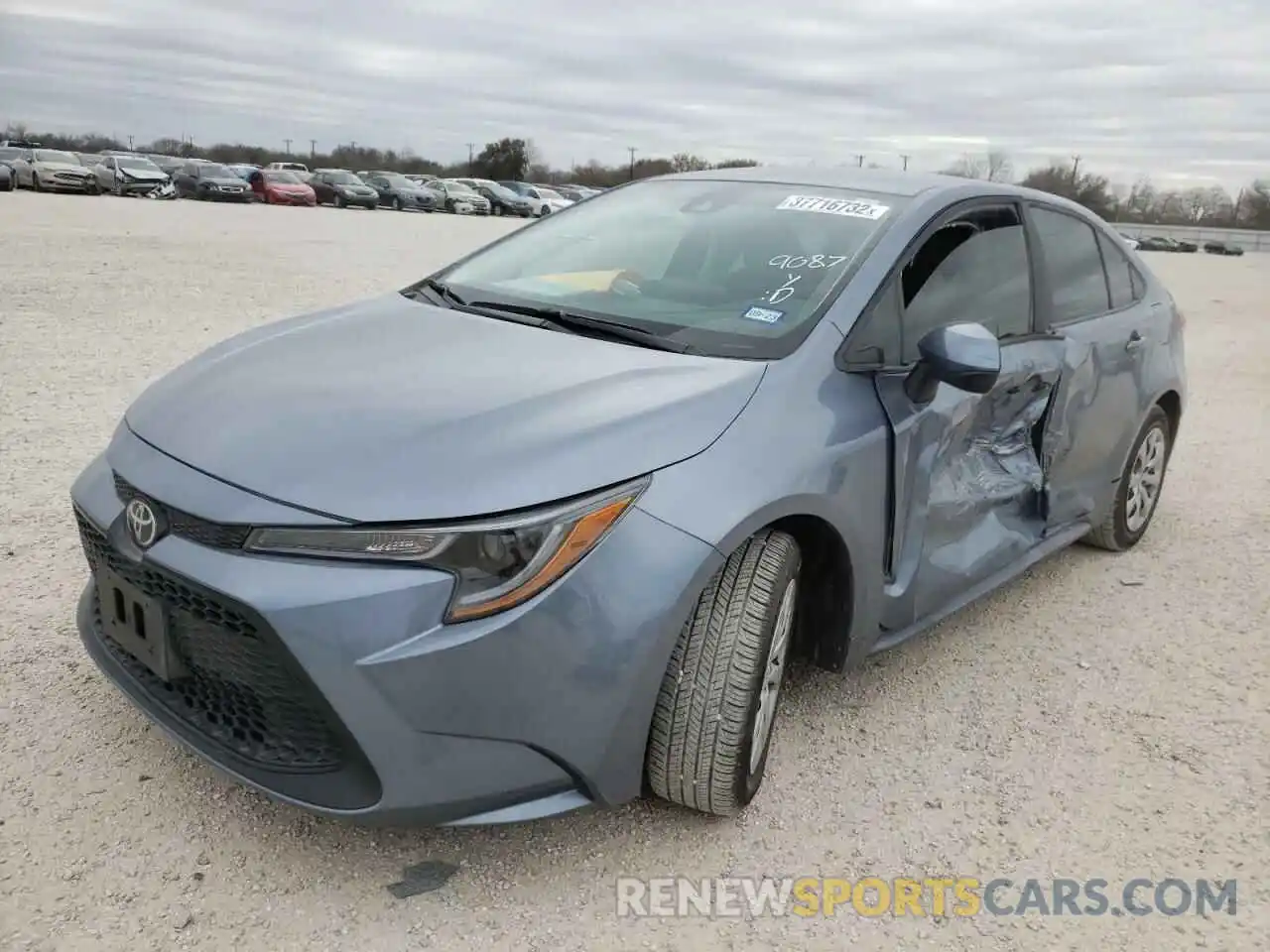 2 Photograph of a damaged car 5YFEPMAE9NP283496 TOYOTA COROLLA 2022