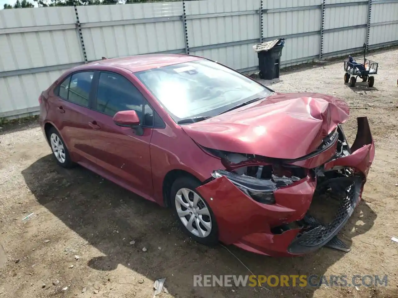 1 Photograph of a damaged car 5YFEPMAE9NP286902 TOYOTA COROLLA 2022