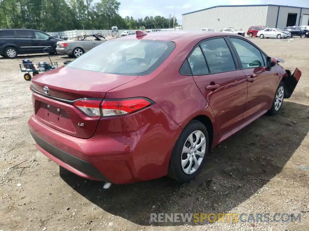 4 Photograph of a damaged car 5YFEPMAE9NP286902 TOYOTA COROLLA 2022