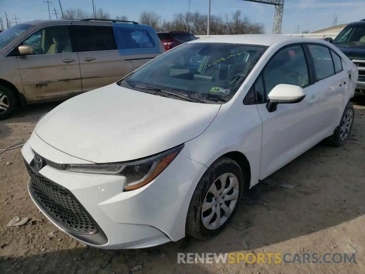 2 Photograph of a damaged car 5YFEPMAE9NP288276 TOYOTA COROLLA 2022