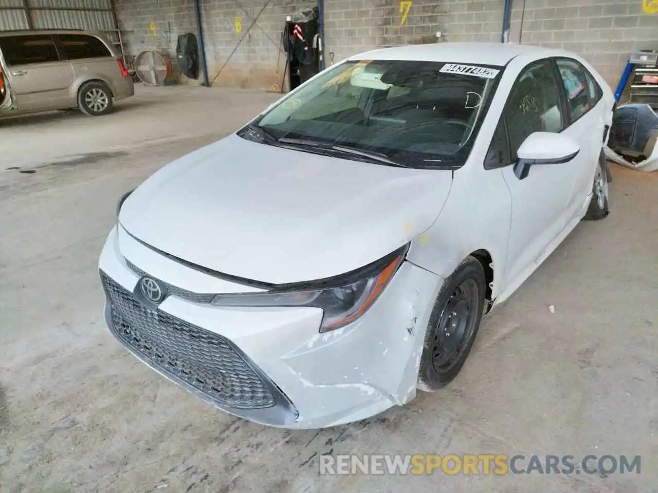 2 Photograph of a damaged car 5YFEPMAE9NP288939 TOYOTA COROLLA 2022