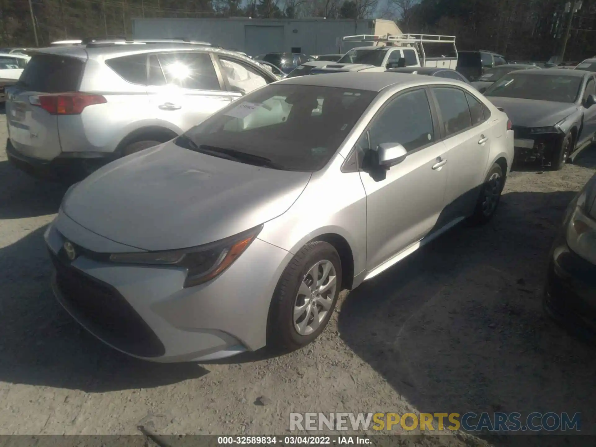 2 Photograph of a damaged car 5YFEPMAE9NP292893 TOYOTA COROLLA 2022