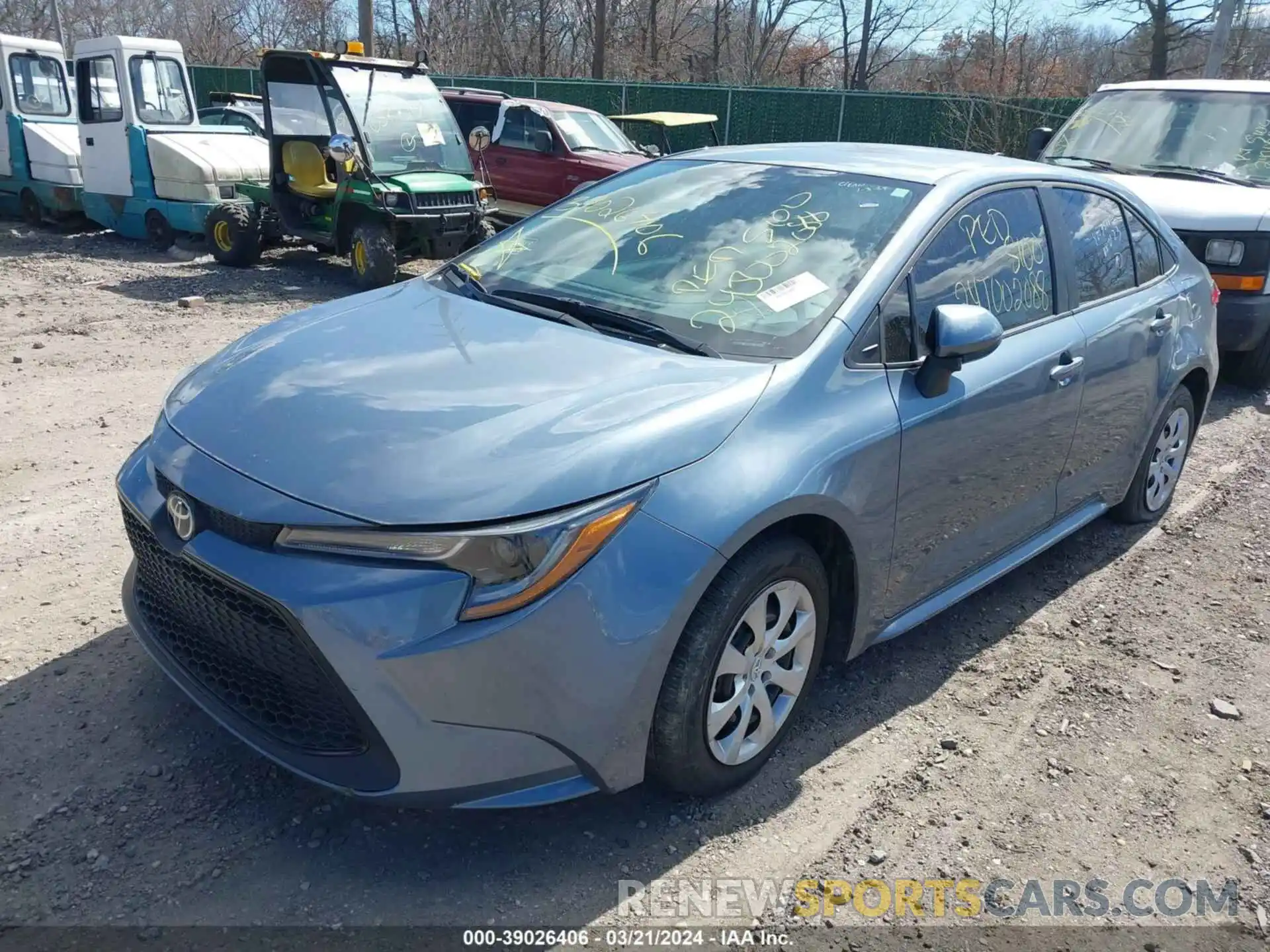 2 Photograph of a damaged car 5YFEPMAE9NP296555 TOYOTA COROLLA 2022