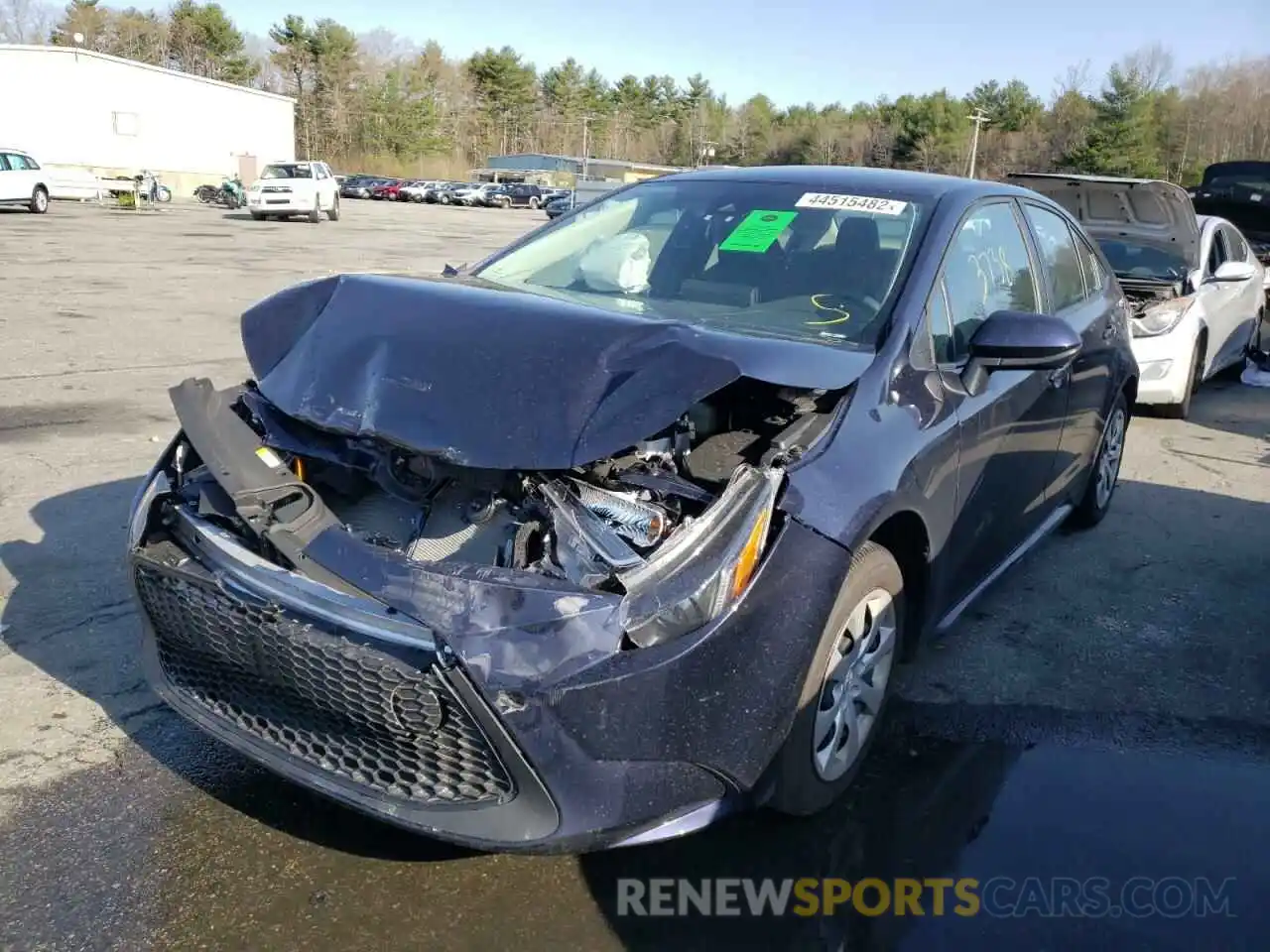 2 Photograph of a damaged car 5YFEPMAE9NP296782 TOYOTA COROLLA 2022