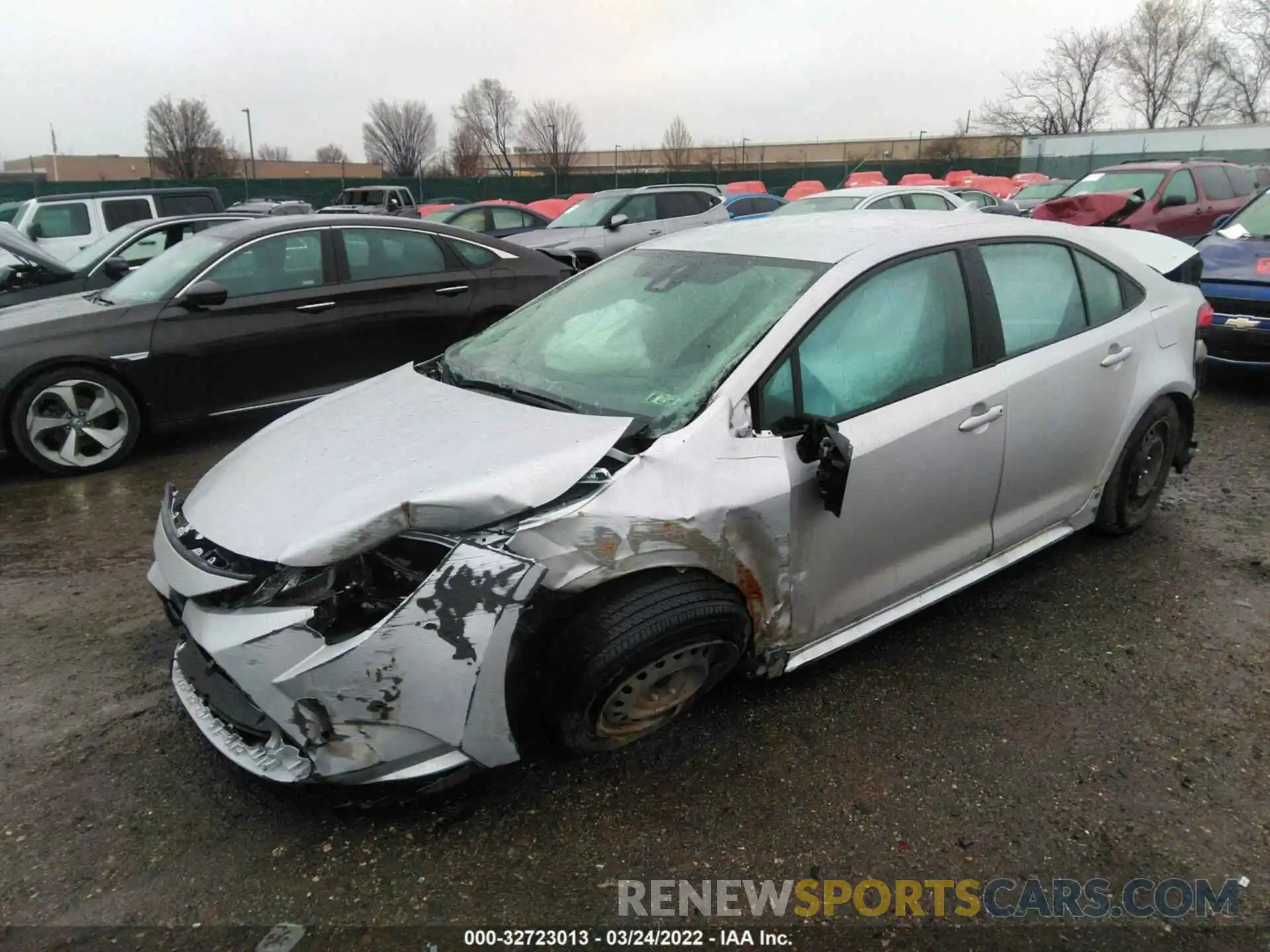 2 Photograph of a damaged car 5YFEPMAE9NP297771 TOYOTA COROLLA 2022