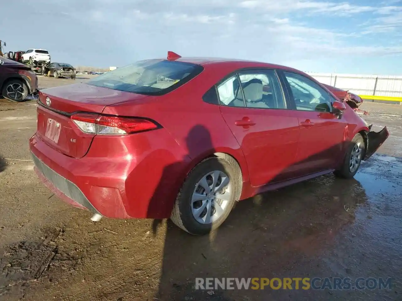 3 Photograph of a damaged car 5YFEPMAE9NP298712 TOYOTA COROLLA 2022