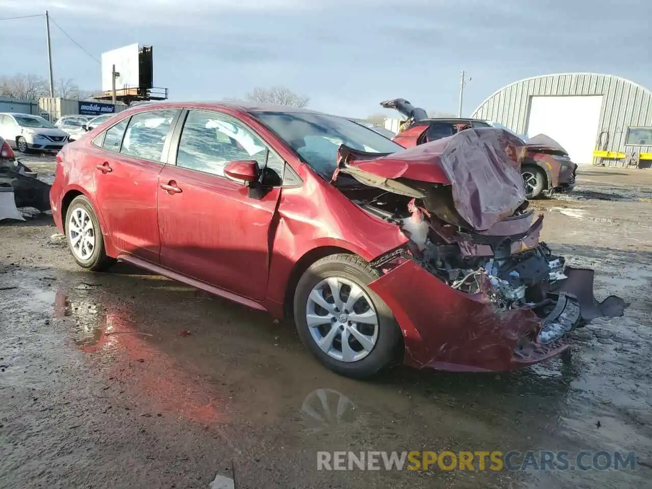 4 Photograph of a damaged car 5YFEPMAE9NP298712 TOYOTA COROLLA 2022