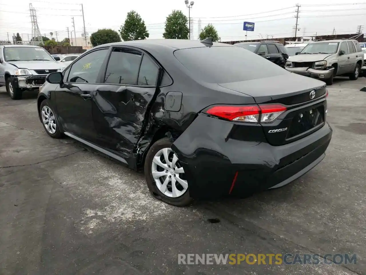 3 Photograph of a damaged car 5YFEPMAE9NP300328 TOYOTA COROLLA 2022