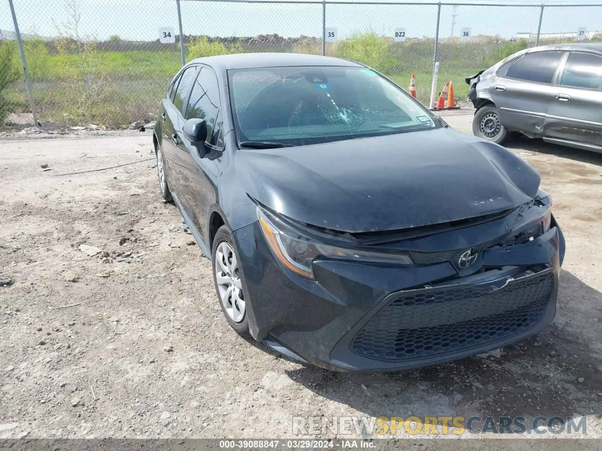 1 Photograph of a damaged car 5YFEPMAE9NP302371 TOYOTA COROLLA 2022