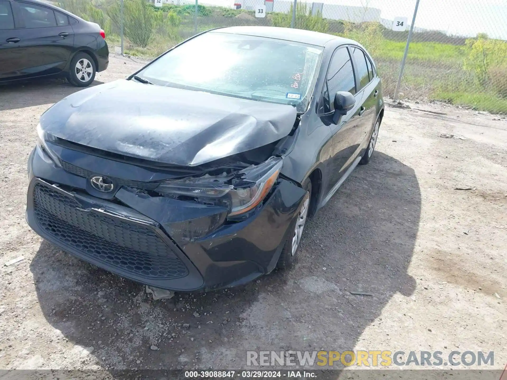 2 Photograph of a damaged car 5YFEPMAE9NP302371 TOYOTA COROLLA 2022